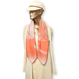 HERMES Clair de Lune Double Face Twill Scarf 90