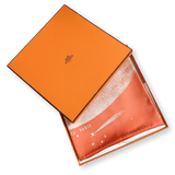 HERMES Clair de Lune Double Face Twill Scarf 90