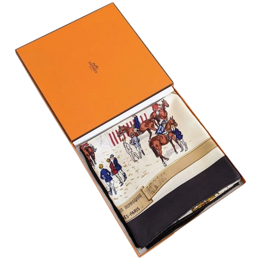 Hermes 1998 Special Issue 100 Jahre Aachen- Laurensberger Rennverein CONCOURS HIPPIQUE by Lamotte Twill 90cm