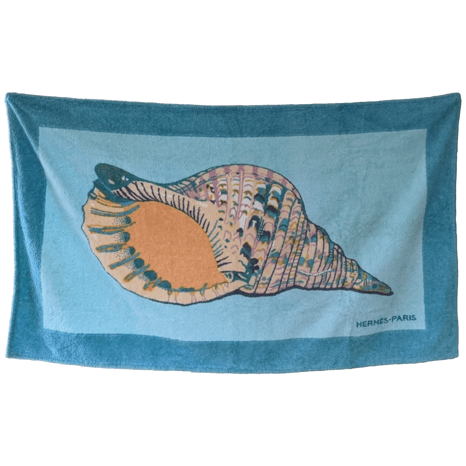 HERMES Coquillage Terry Beach Towel 90 x 150 cm