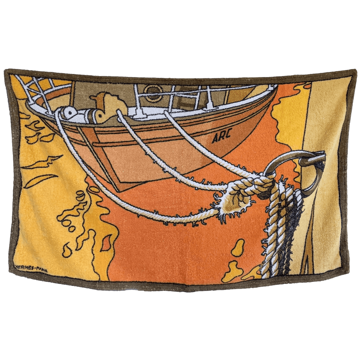 HERMES Cordage Terry Beach Towel 90 x 150 cm
