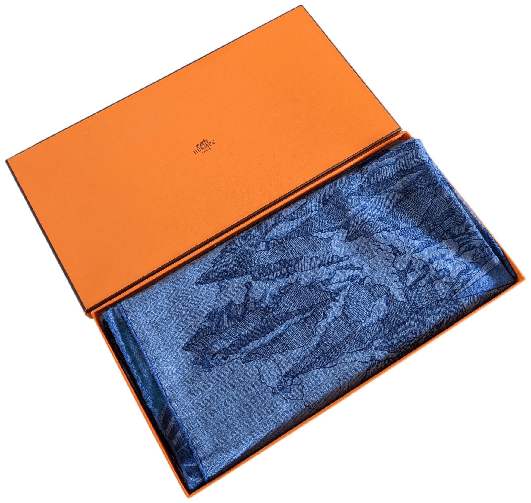 HERMES COSMOGRAPHIA UNIVERSALIS by Jan Bajtlik Cashmere Shawl 140 x 140 cm