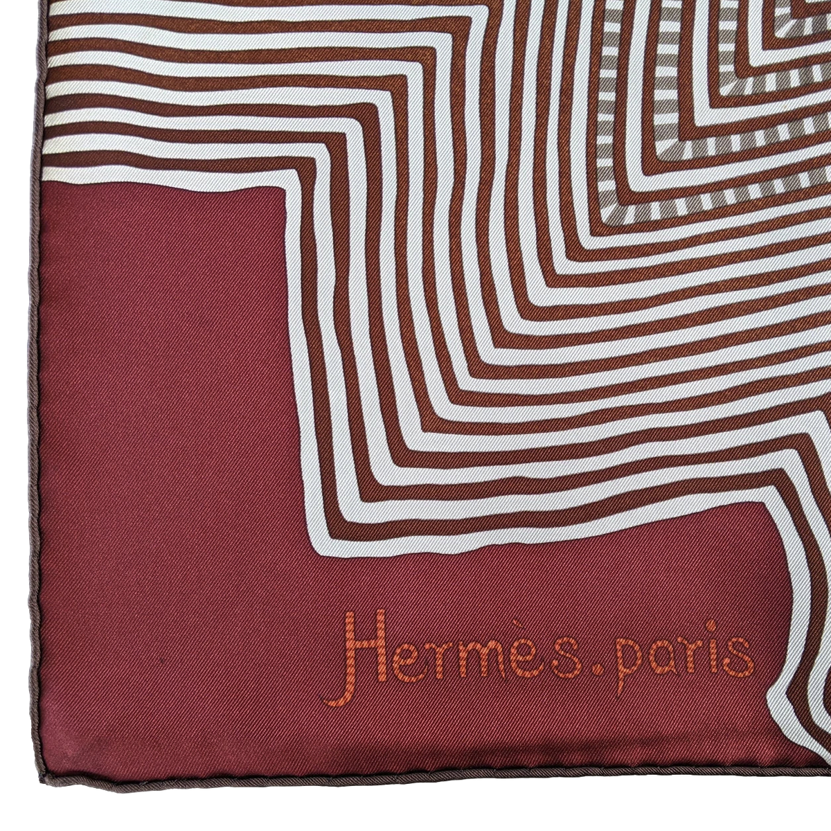 Hermes 2008 Fuchsia "Coupons Indiens" by Aline Honore Twill 90cm Grail