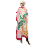 HERMES Crane Raspberry Green Terry Beach Towel 90 x 150 cm
