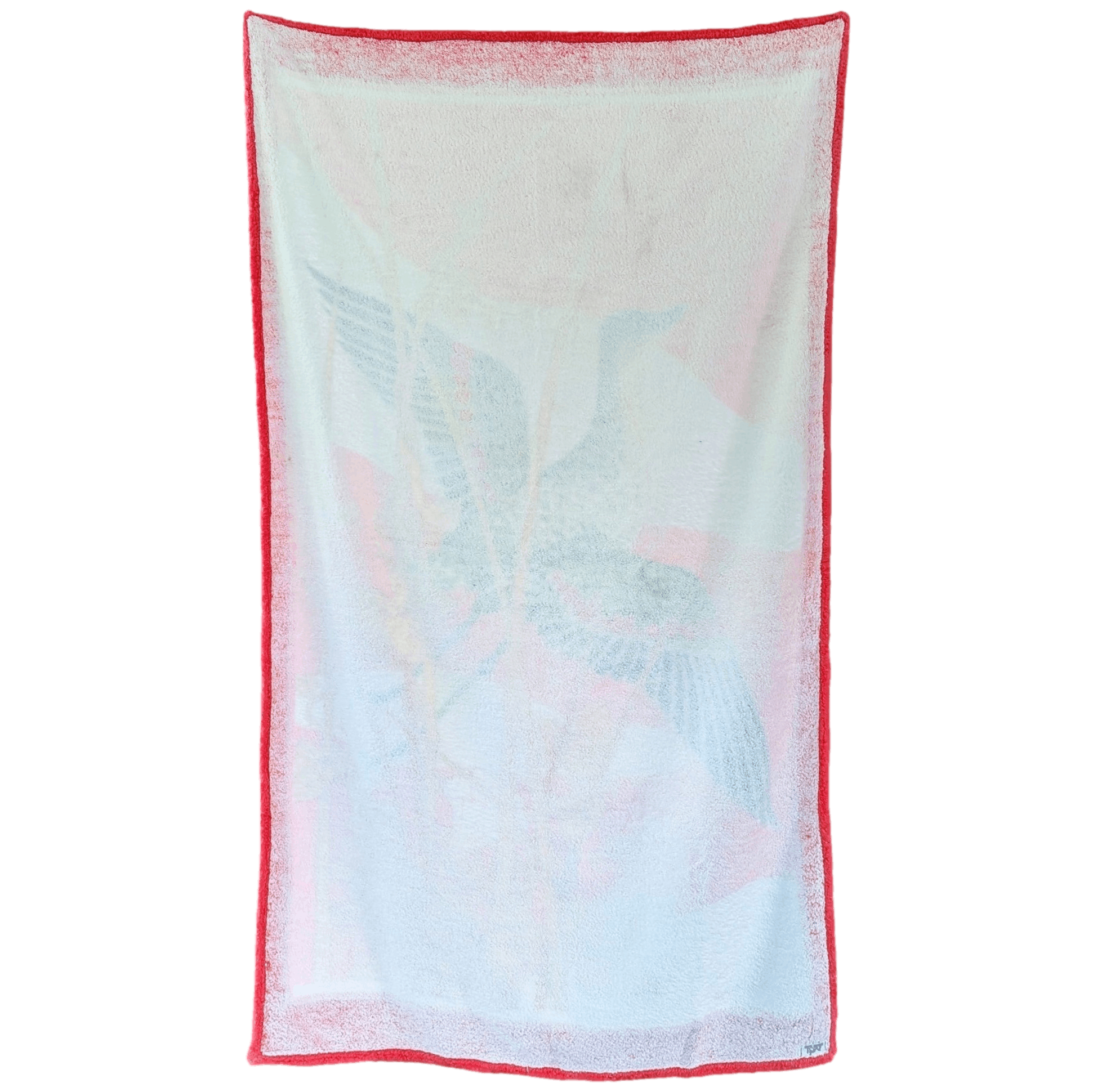 HERMES Crane Raspberry Green Terry Beach Towel 90 x 150 cm