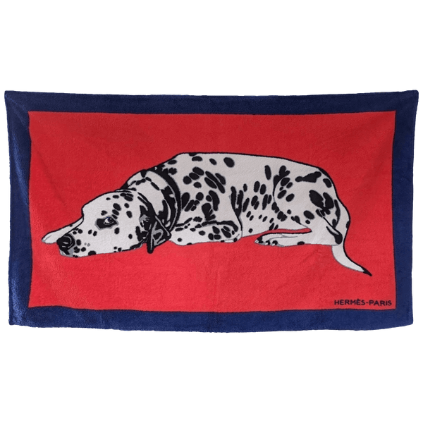 HERMES Dalmatien Tapis de Plage Terry Beach Towel 90 x 150 cm