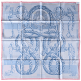 HERMES - Double Face Della Cavalleria by Virginie Jamin Silk Scarf 90