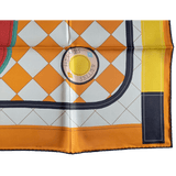 HERMES - Double Face Tapis de Selle - Twill Silk Scarf 90