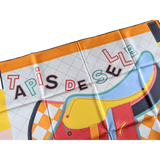 HERMES - Double Face Tapis de Selle - Twill Silk Scarf 90