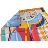 HERMES - Double Face Tapis de Selle - Twill Silk Scarf 90