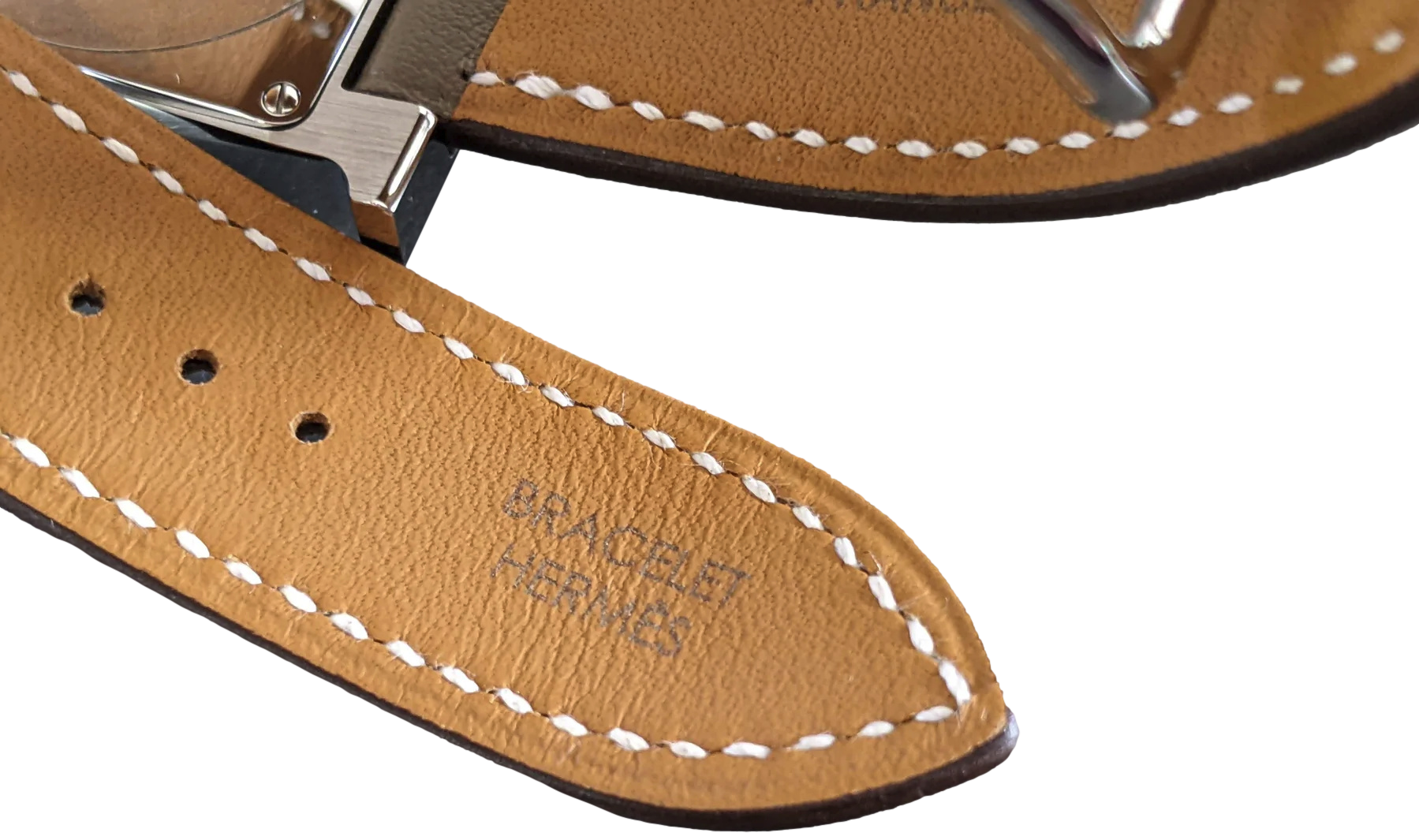 Produits Hermes Etoupe "Double Tour Heure H" Watch Medium Model 30 mm