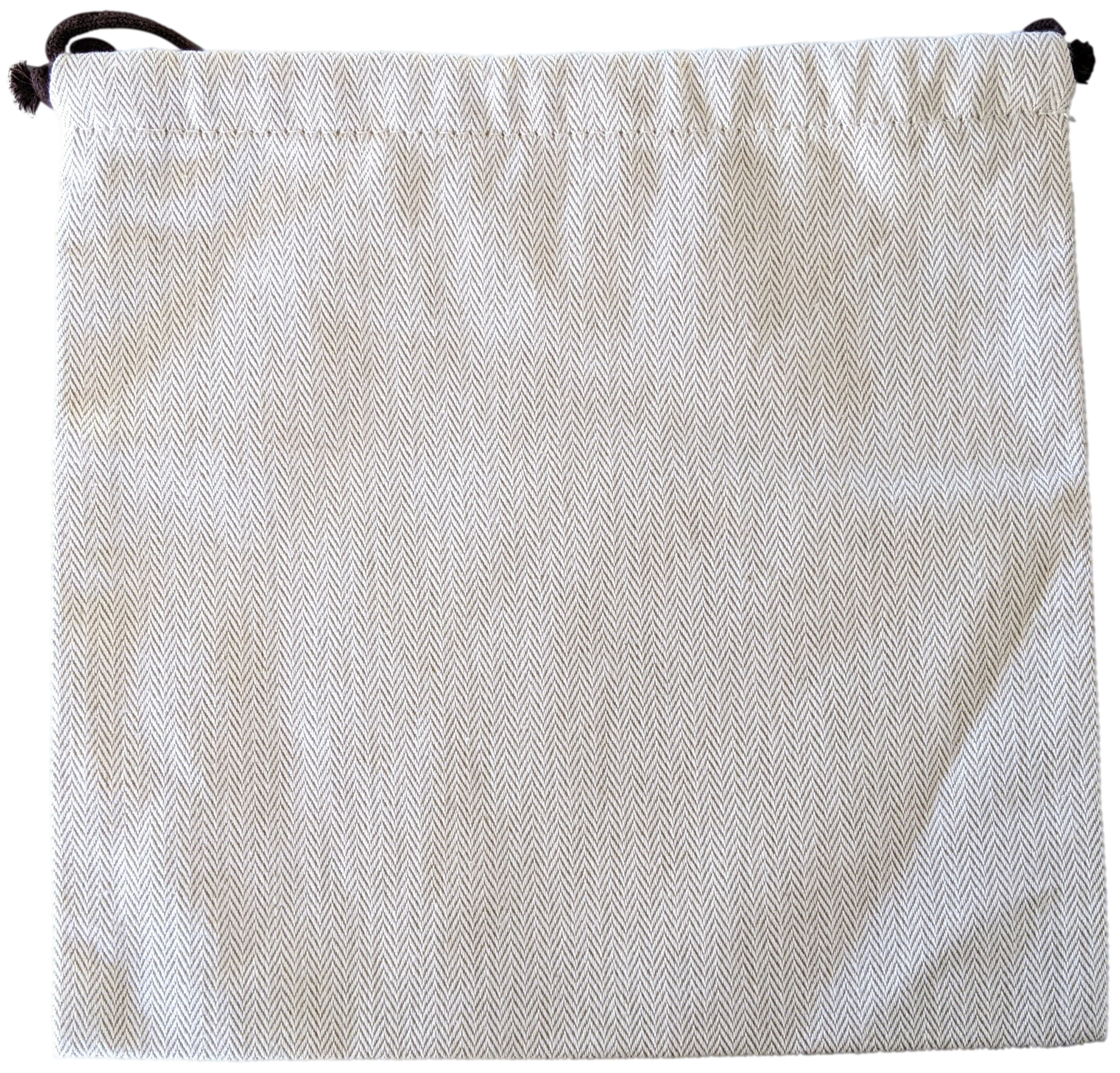 Hermes [H13] Toile Chevron Dust Cover Bag Herringbone Canvas 25 x 24 cm