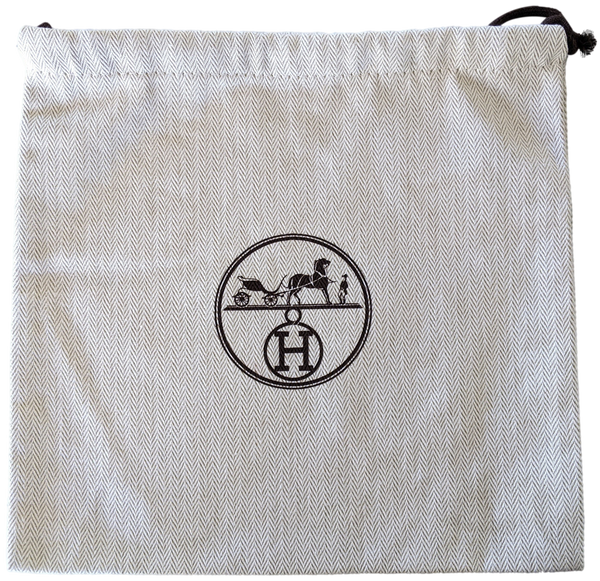Hermes [H13] Toile Chevron Dust Cover Bag Herringbone Canvas 25 x 24 cm