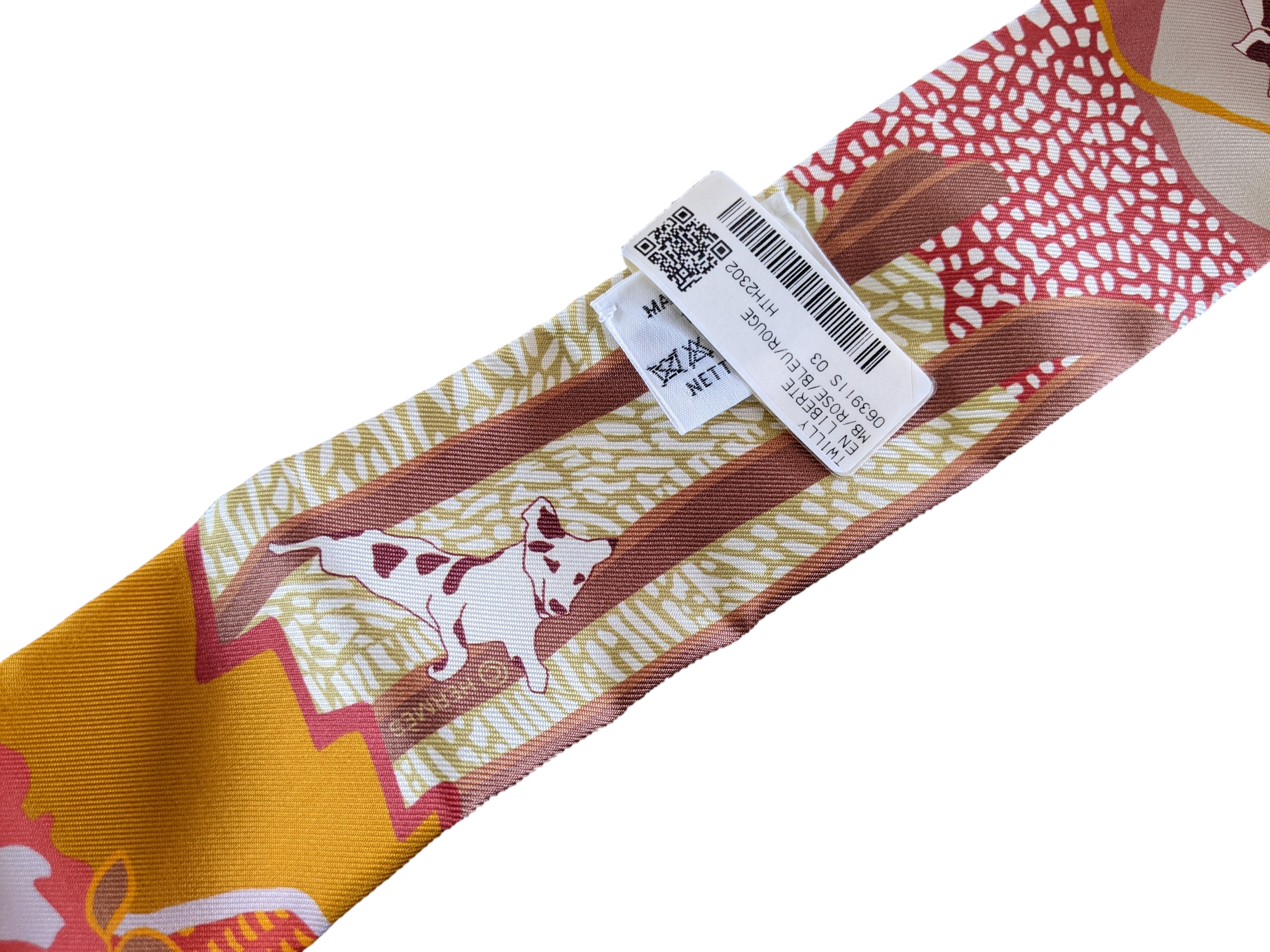 HERMES EN LIBERTE Rose/Bleu Twilly