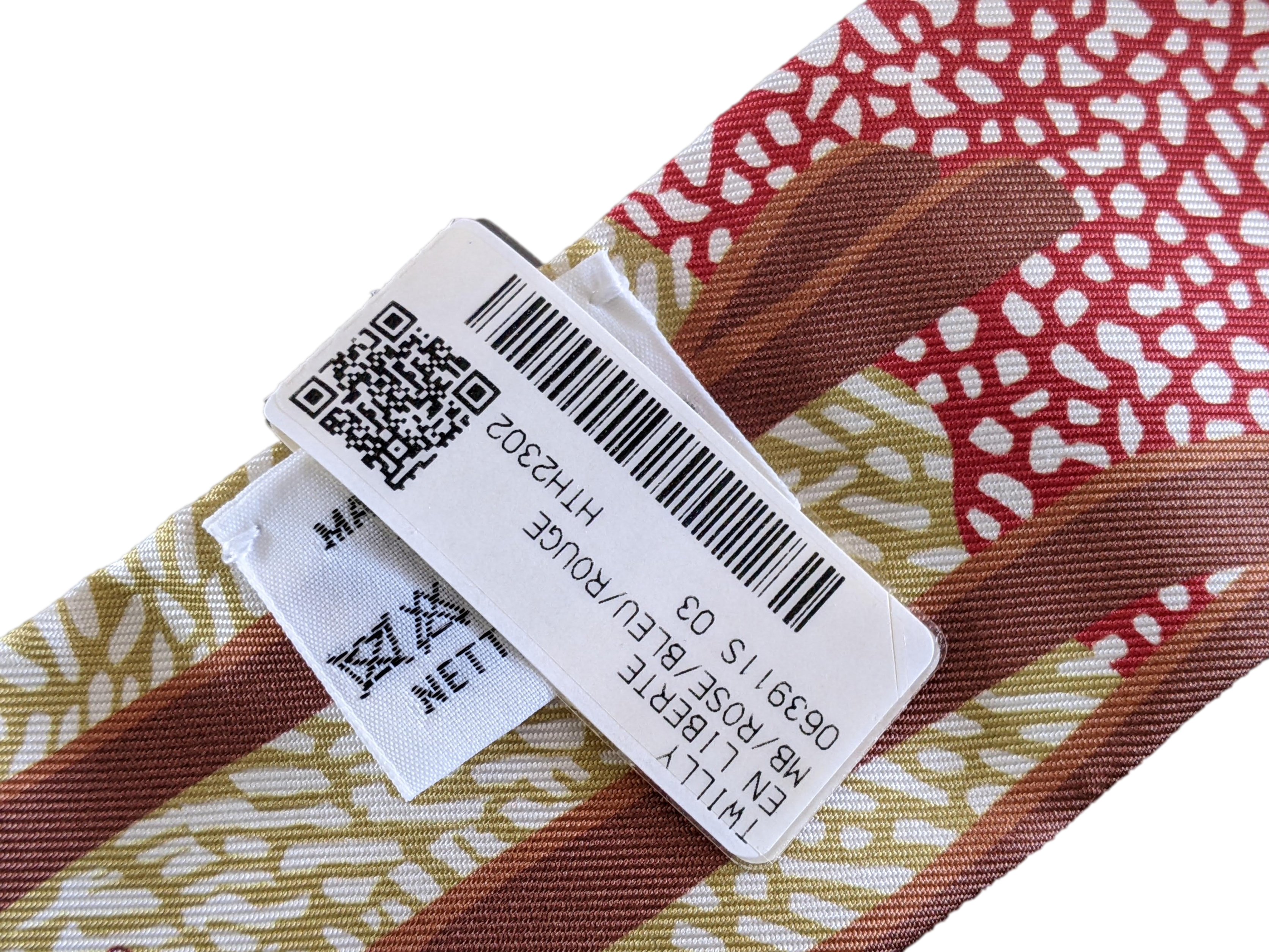 HERMES EN LIBERTE Rose/Bleu Twilly
