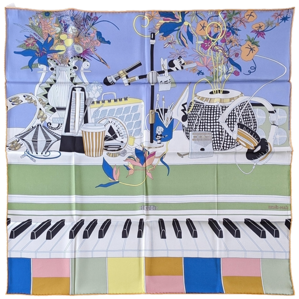 HERMES [70.2] En Studio Vintage Silk Carre 70 x 70 cm, New in Box