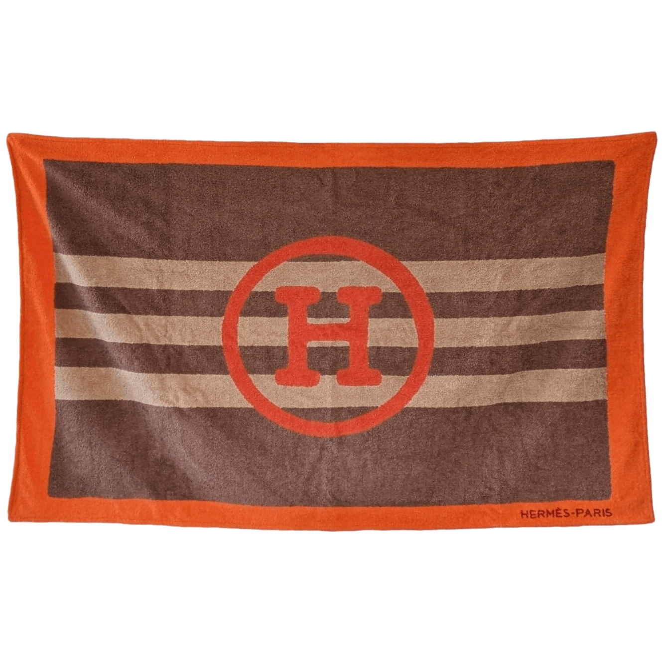 HERMES H En Voyage Cotton Terry Cotton Towel 90 x 150 cm