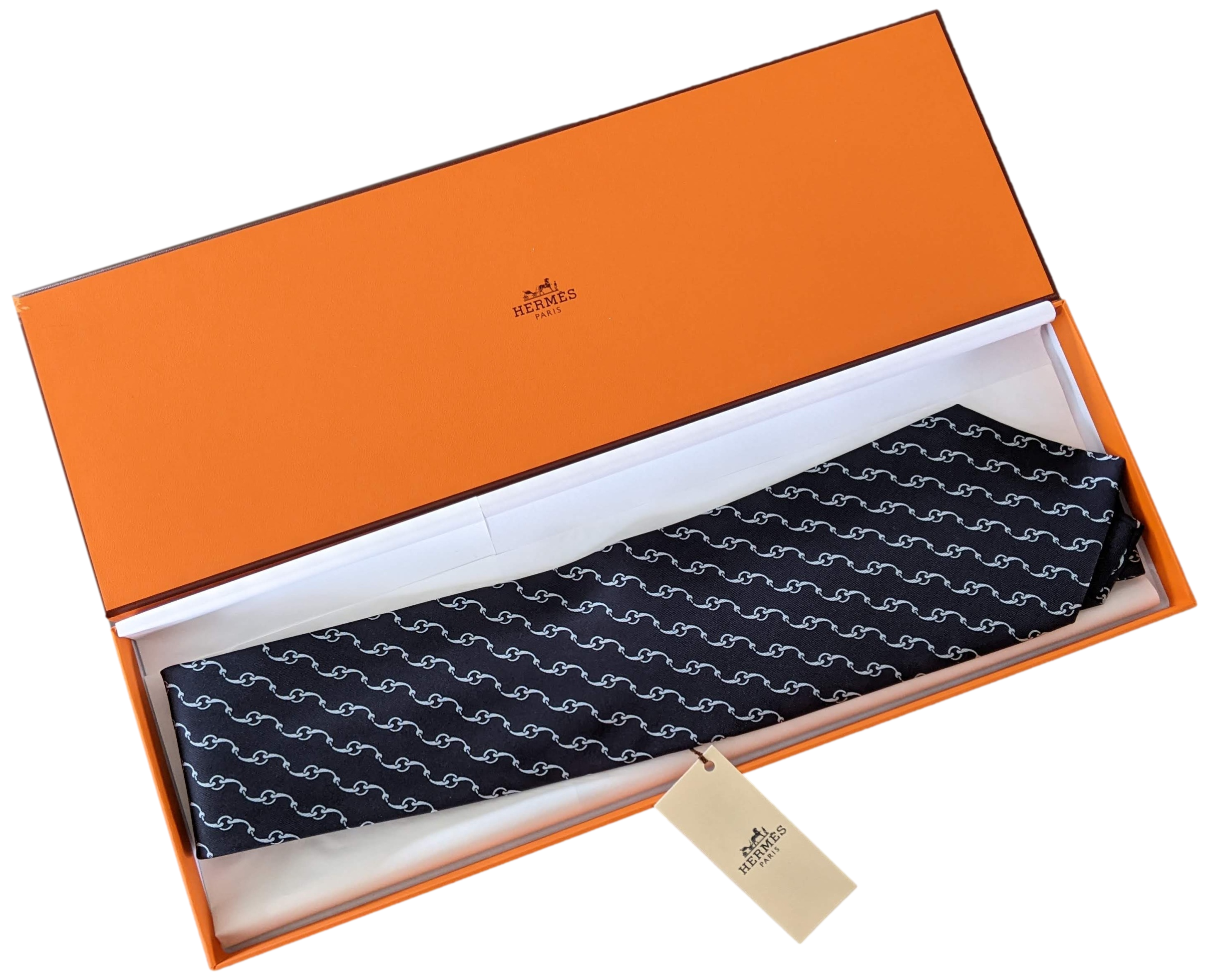 Hermes  [T9.5] Equistrian Print Twill Silk Tie 9,5 cm,
