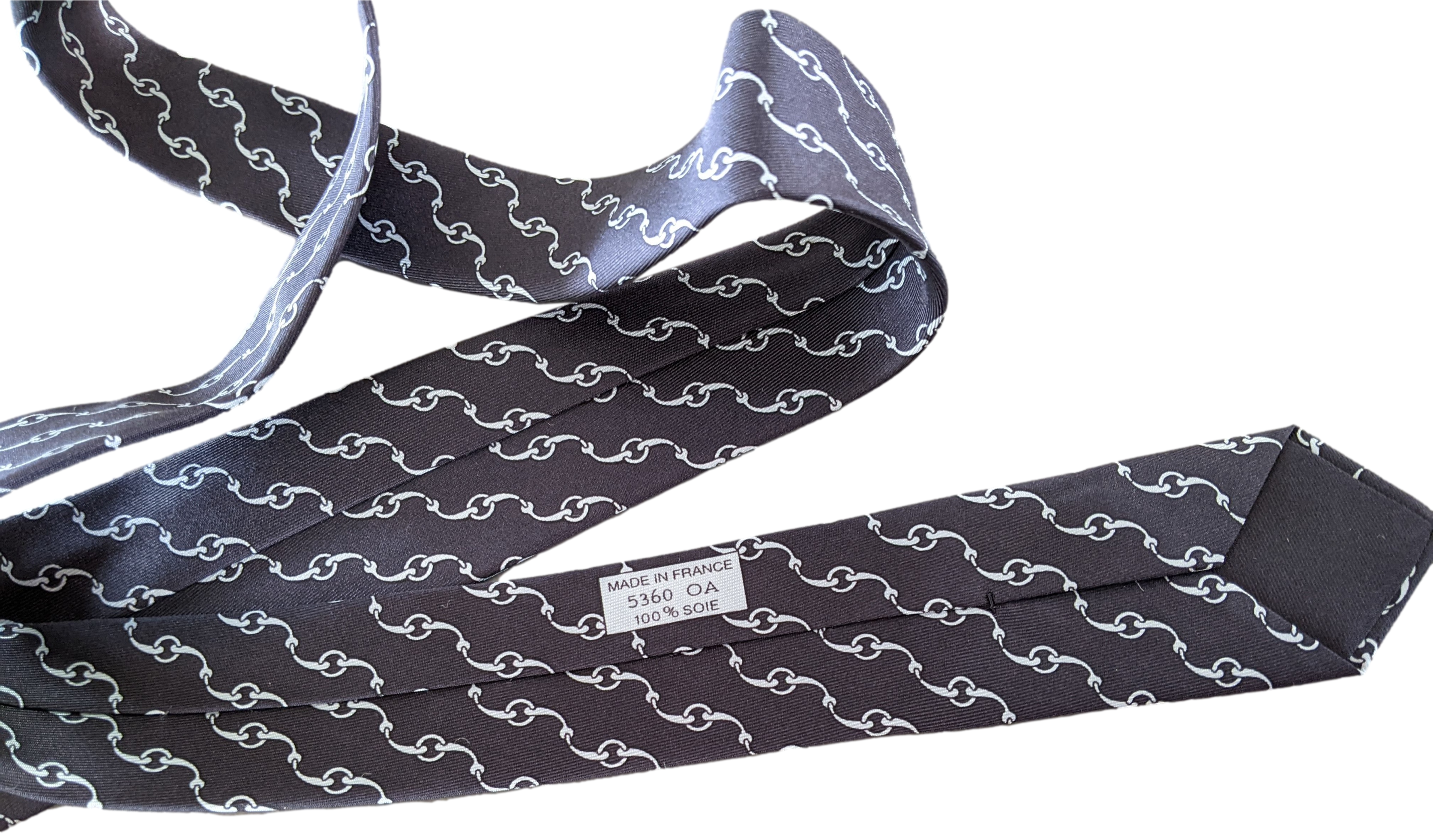 Hermes  [T9.5] Equistrian Print Twill Silk Tie 9,5 cm,