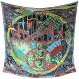 HERMES 2012 Ex-Libris en Kimonos Cashmere Shawl 140 x 140 cm