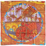 HERMES 2011 Ex Libris en Kimonos by Anamporphee Silk Twill Scarf 90 x 90 cm