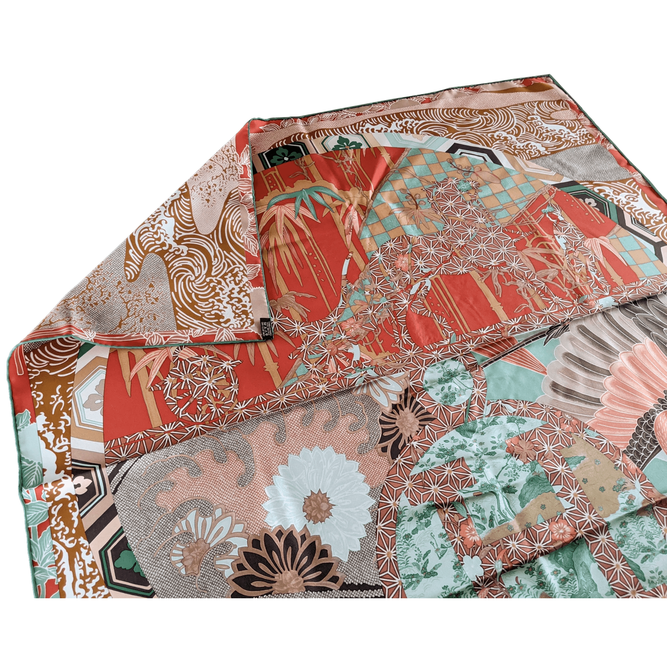 HERMES 2011 Ex Libris en Kimonos by Anamporphee Twill 90 90 cm