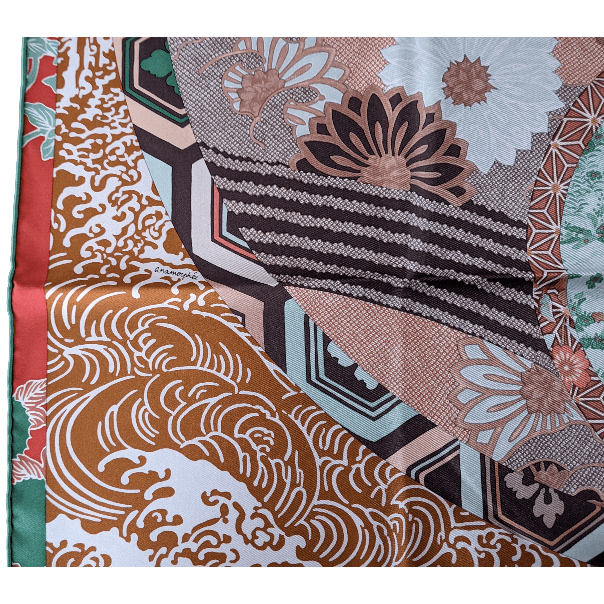 HERMES 2011 Ex Libris en Kimonos by Anamporphee Twill 90 90 cm