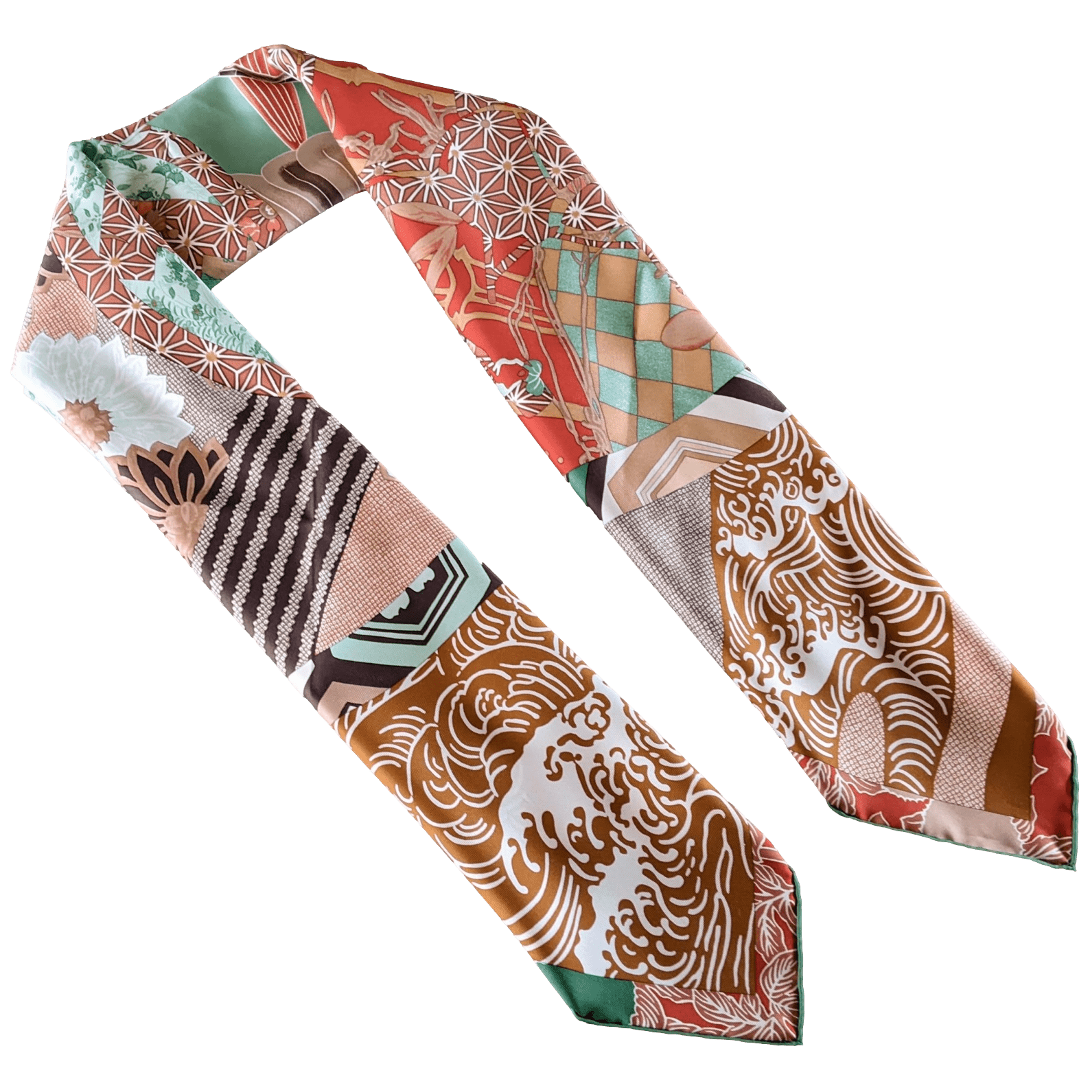 HERMES 2011 Ex Libris en Kimonos by Anamporphee Twill 90 90 cm