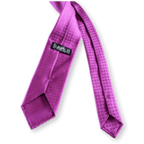 HERMES Faconnee Jacquard Twill Silk Tie 8 cm Violet