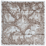 HERMES 2008 Fantaisie Pittoresque by Francoise Houtin Twill Scarf 90 x 90 cm