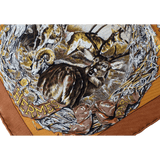 HERMES 1987 Faune et Flore du Texas Wildlife Twill Silk Scarf 90 x 90 cm,