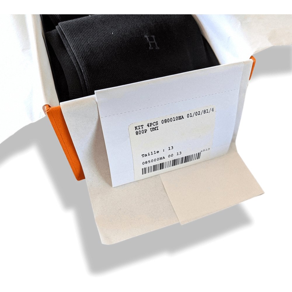 Hermes Fine Cotton Uni MEN KIT 4PCS SOKS Cotton, BWTIB! - poupishop