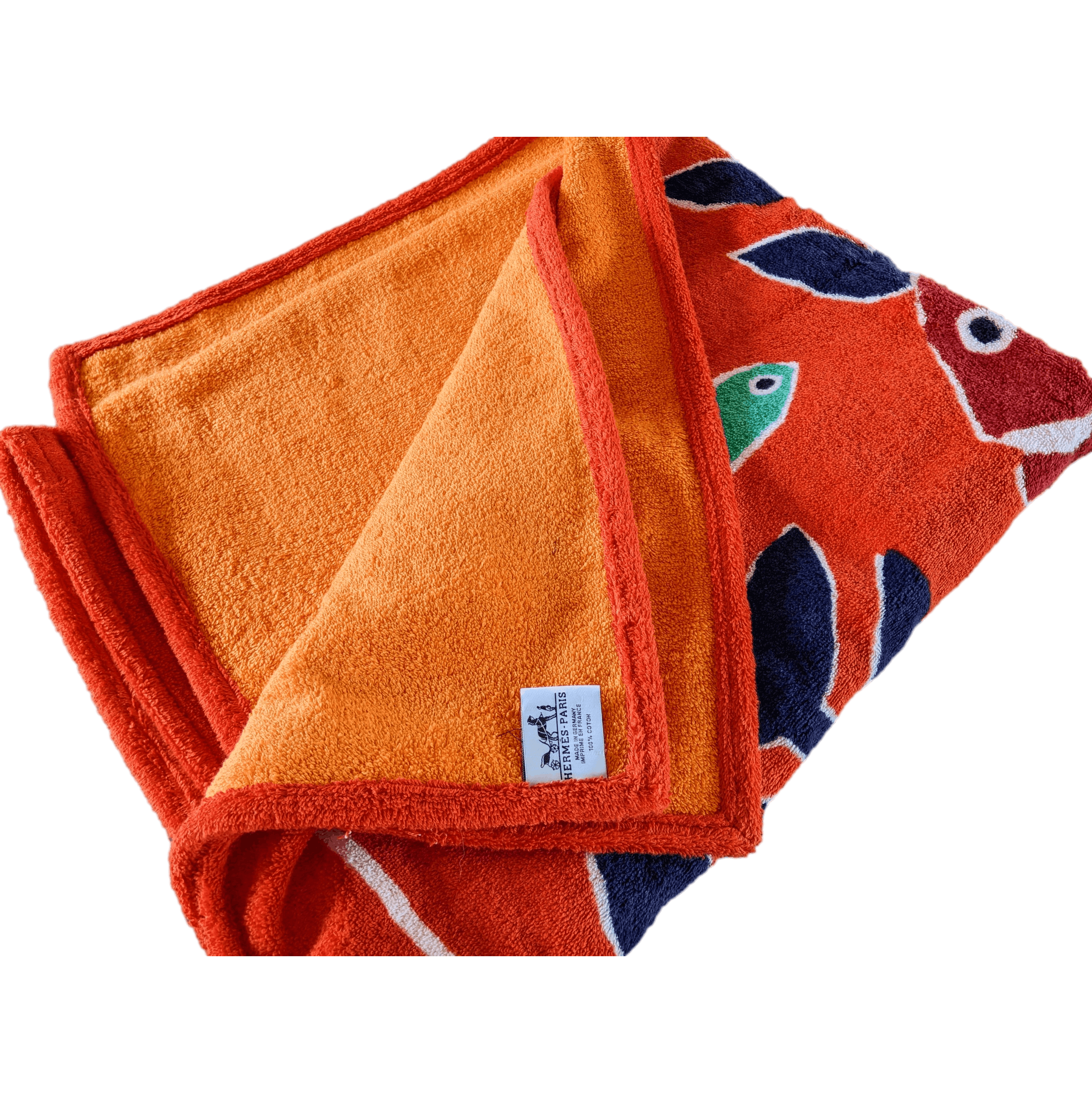 HERMES Fish Beach Towel GM 90 x 150 cm