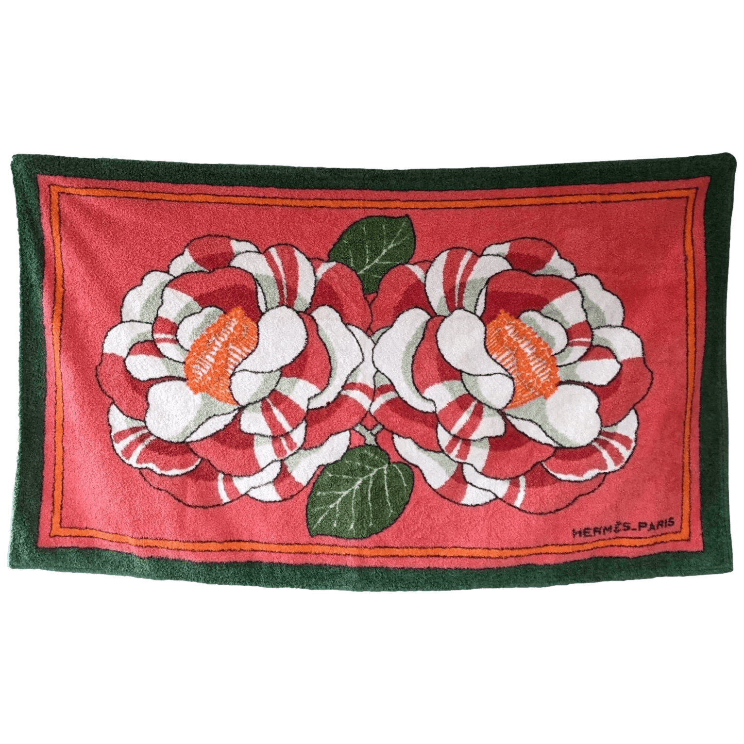 HERMES Flowers Terry Beach Towel 90 x 150