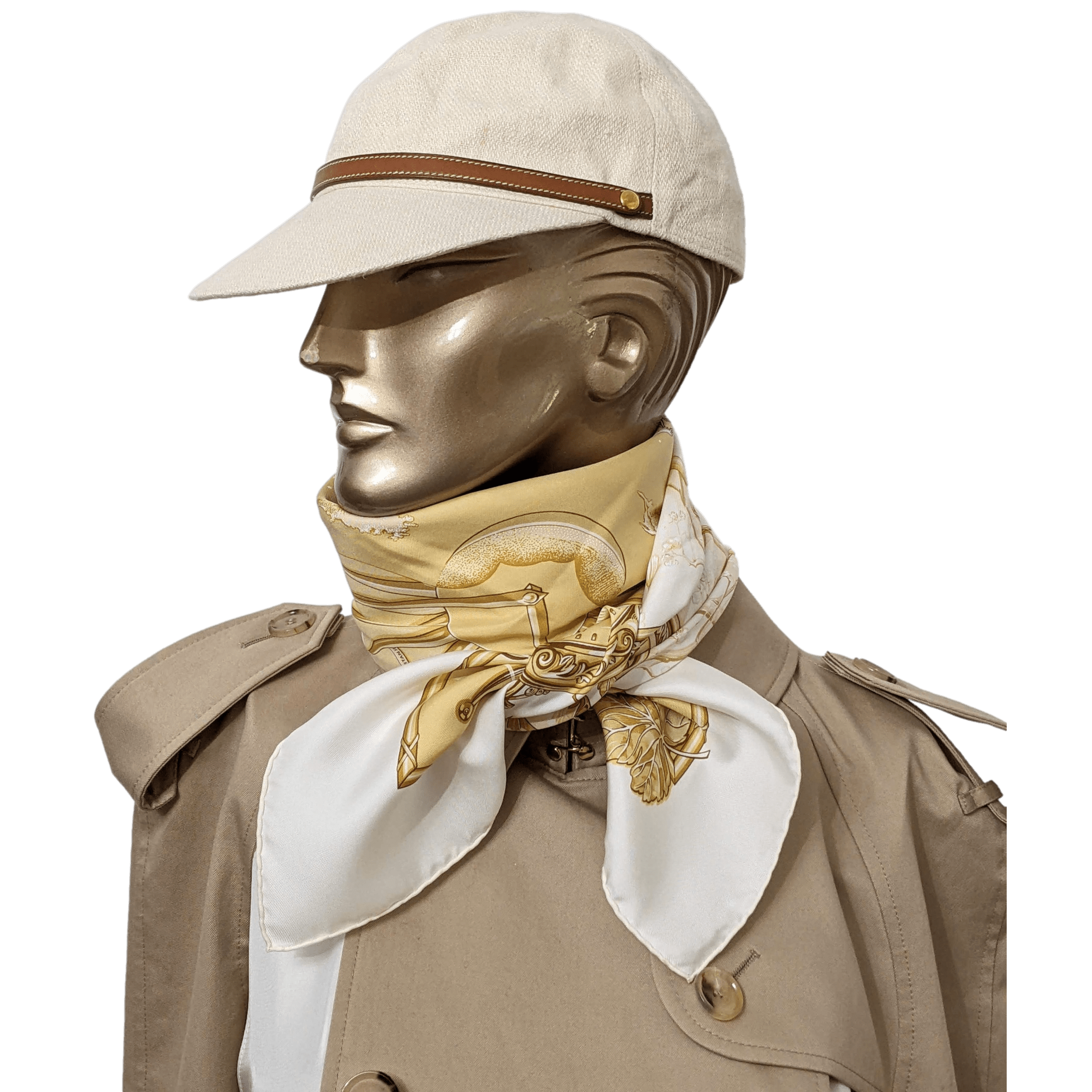 HERMES for VACHERON CONSTANTIN CHARIOT 2005 Limited Issue Twill Scarf 90 x 90 cm