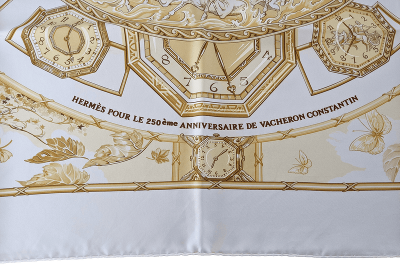 HERMES for VACHERON CONSTANTIN CHARIOT 2005 Limited Issue Twill Scarf 90 x 90 cm
