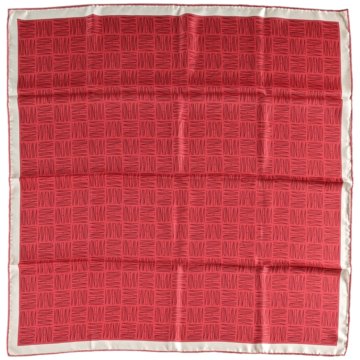 HERMES for VIVENDI Red 1996 Special Issue Twill Silk Scarf 90 x 90 cm