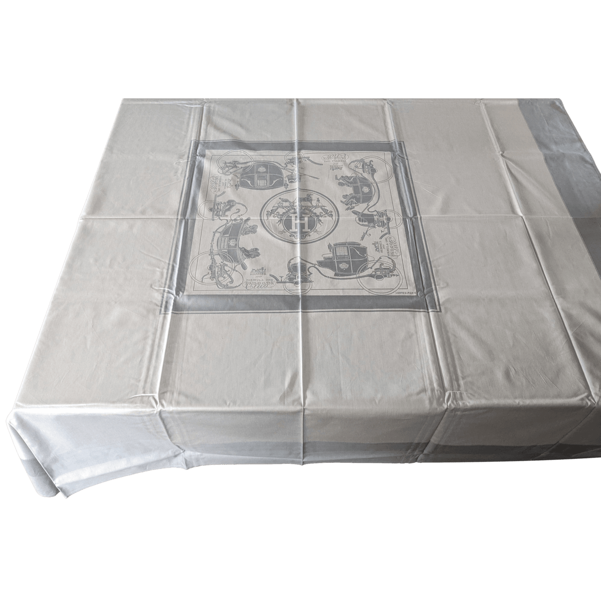HERMES x FORMULA ONE PADDOCK CLUB VIP Set of Tablecloth & 6 Napkins
