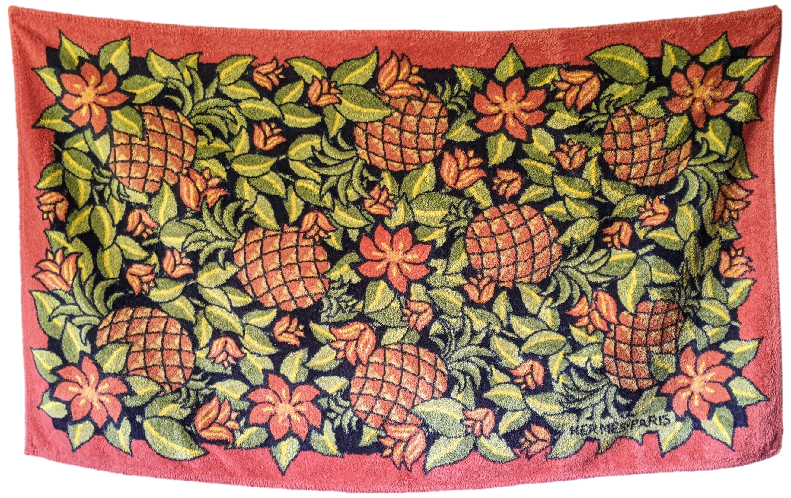 HERMES FRUITS Tapis de Plage Terry Beach Towel 90 x 150 cm