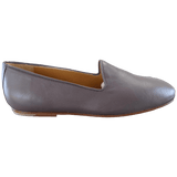 HERMES Elegant Gris Etain Nappa GASPARD Men's Mocassins Shoes