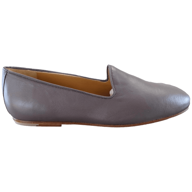 HERMES Elegant Gris Etain Nappa GASPARD Men's Mocassins Shoes, New in Box! HERMES Elegant Gris Etain Nappa GASPARD Men's Mocassins Shoes, New in Box!