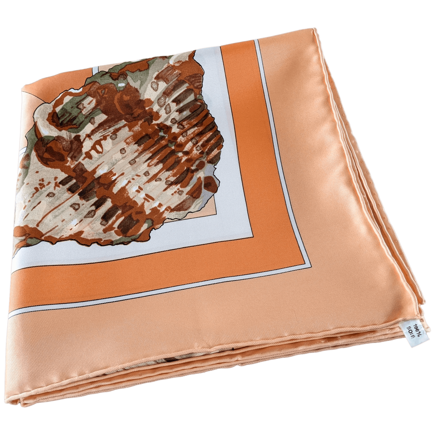 HERMES GEOLOGIE 1980 Special Issue by Loic Dubigeon Silk Twill 90 x 90 cm