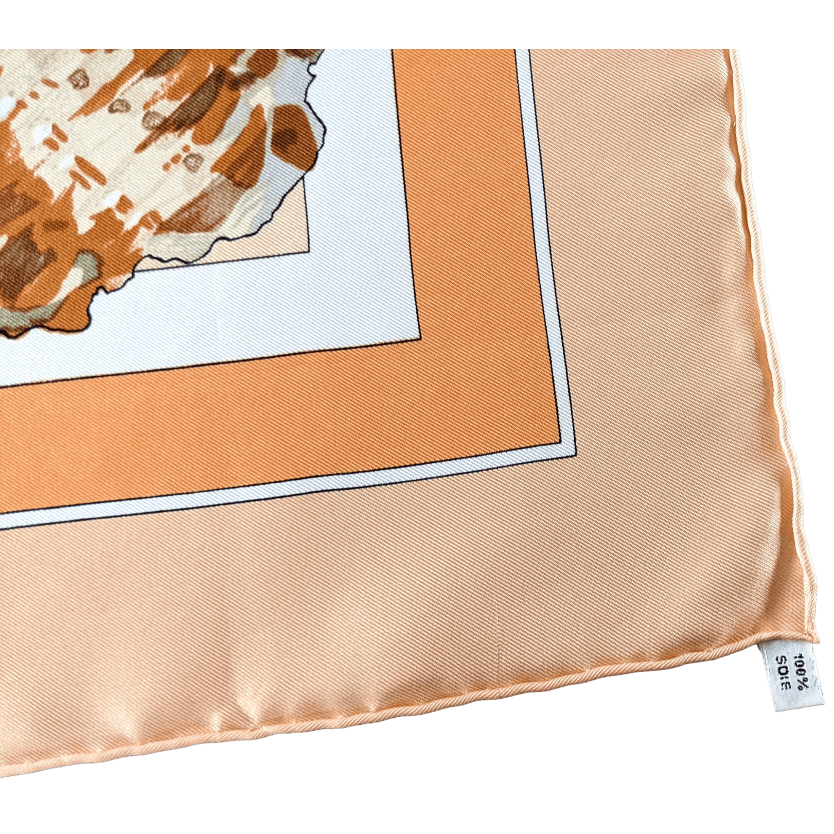 HERMES GEOLOGIE 1980 Special Issue by Loic Dubigeon Silk Twill 90 x 90 cm