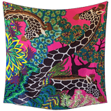 HERMÈS Girafes The Three Graces by Alice Shirley Cashmere Silk Shawl 140