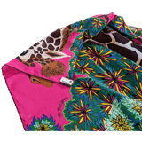 HERMÈS Girafes The Three Graces by Alice Shirley Cashmere Silk Shawl 140