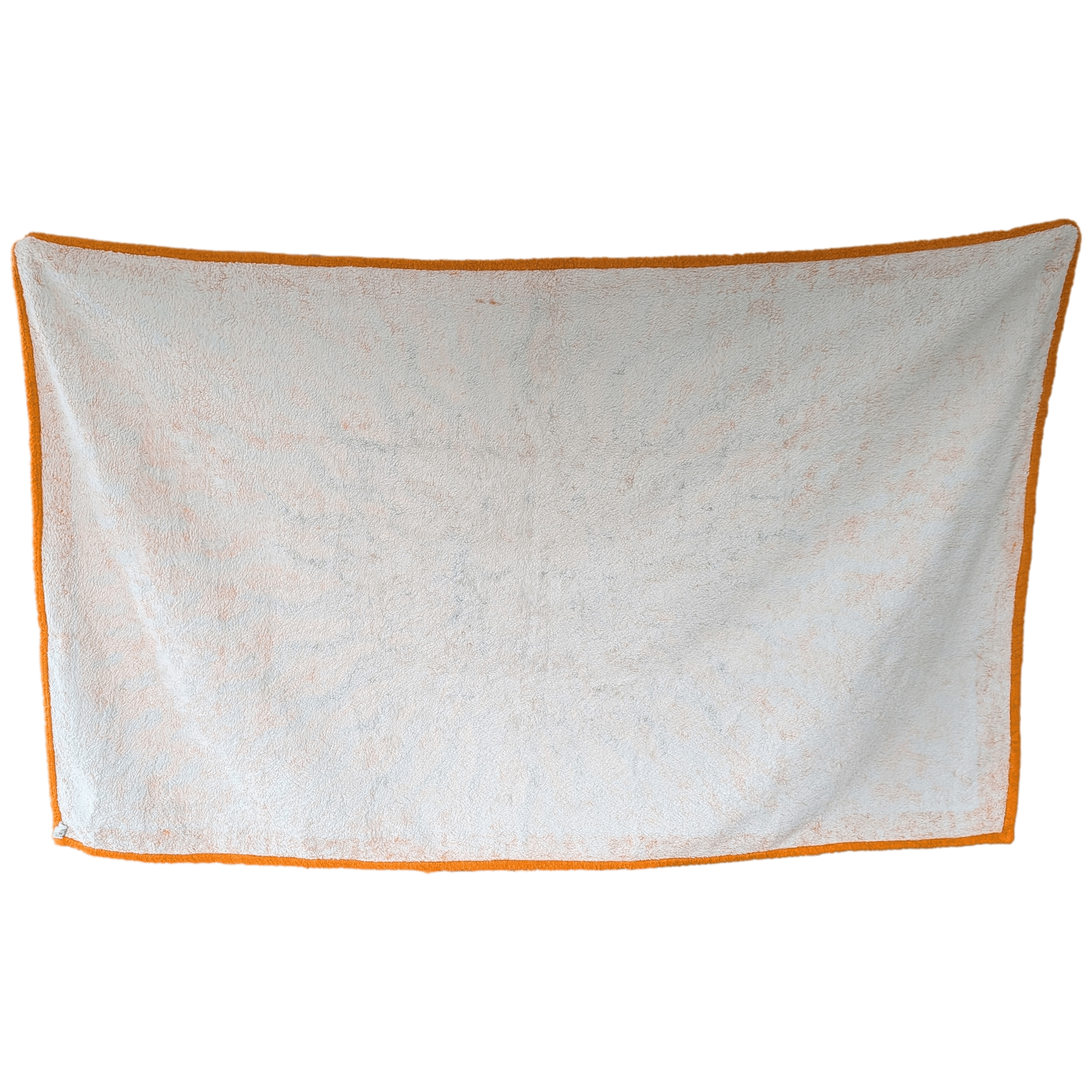 HERMES Gloria Soli Beach Towel GM 90 x 150 cm Green Orange Cotton Terry Pristine