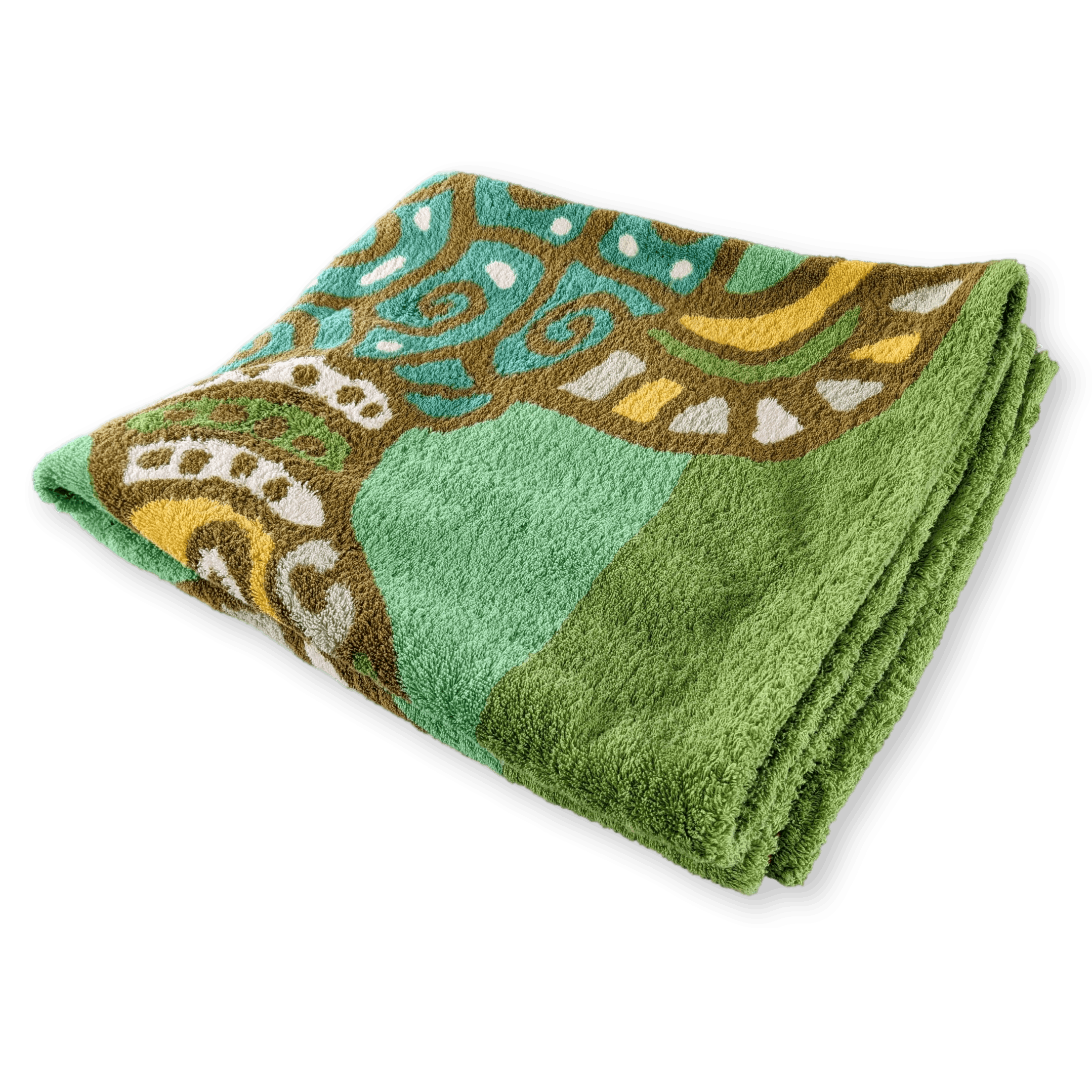 HERMES Green Turtle Beach Towel, 90 x 150 cm