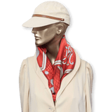 HERMES - 1998 Societe Suisse France 100th Anniversary - Henri d’Origny - Twill Silk Scarf 90 cm