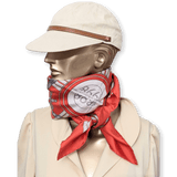 HERMES - 1998 Societe Suisse France 100th Anniversary - Henri d’Origny - Twill Silk Scarf 90 cm