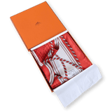 HERMES - 1998 Societe Suisse France 100th Anniversary - Henri d’Origny - Twill Silk Scarf 90 cm